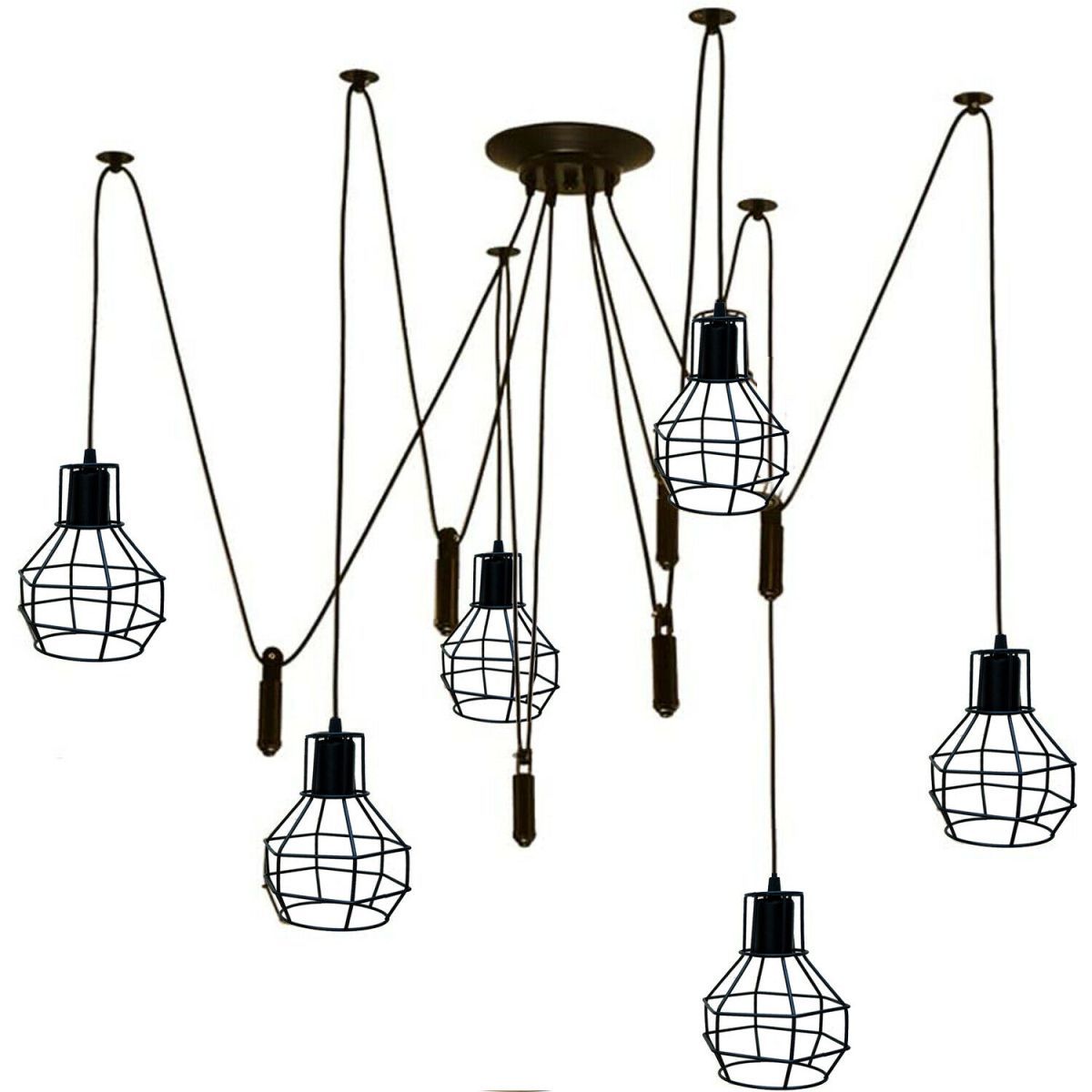 The Vantreath Pendant Chandelier — Spider Cage (6-Light)