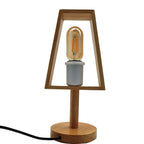 The Millbrook Lamp — Wooden Trapezoid Table Lamp