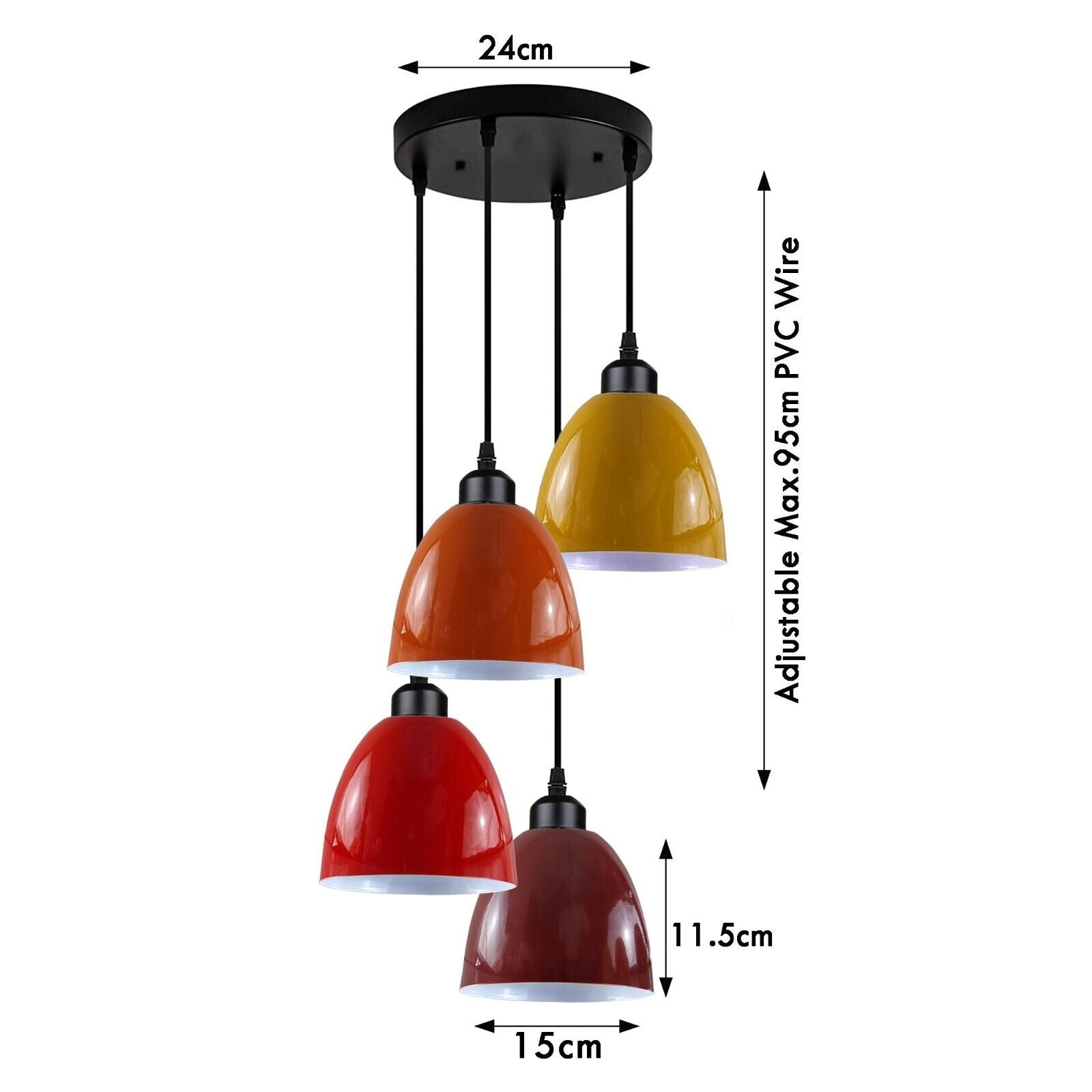 The Sixnyne Pendant — Multicolour Dome Cluster