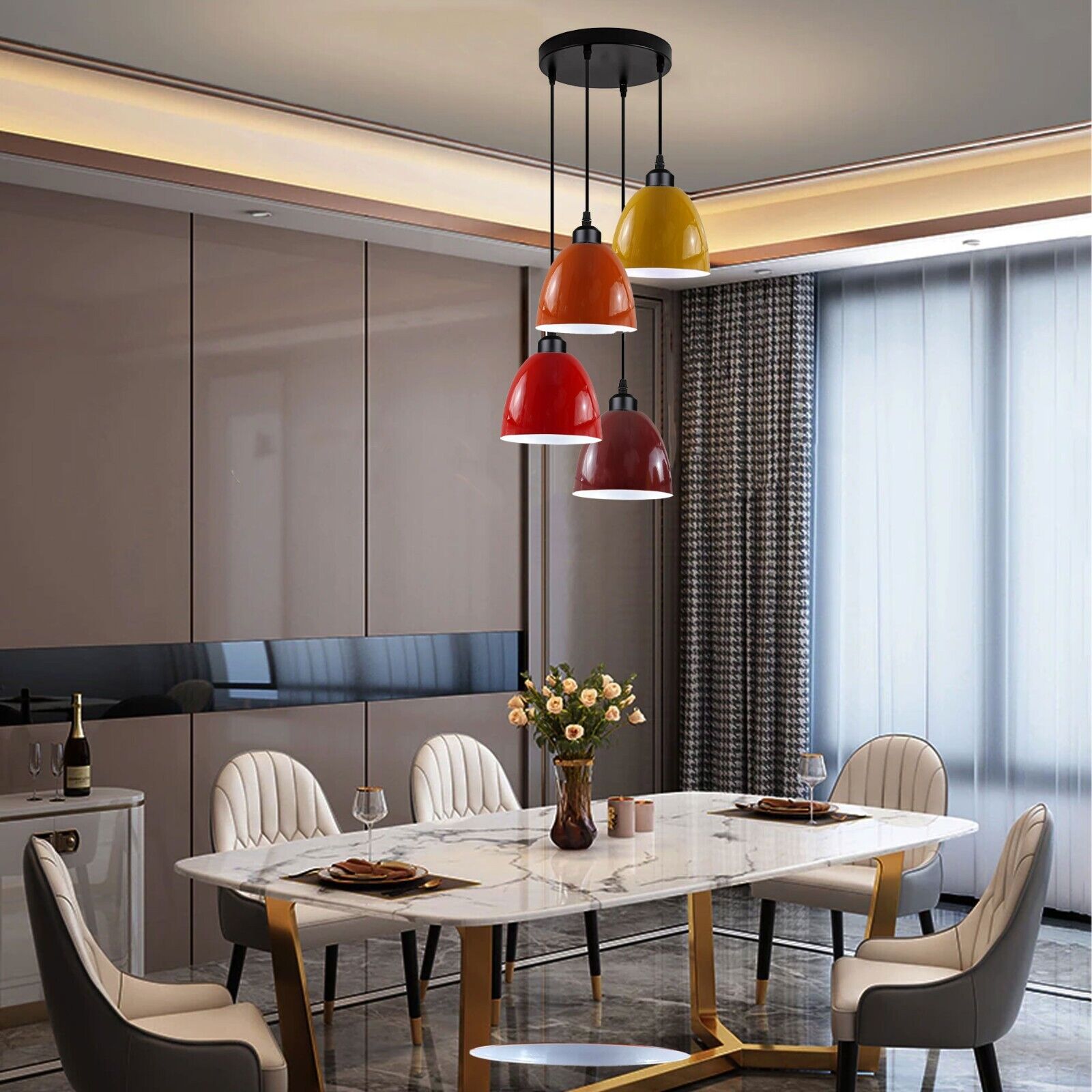 The Sixnyne Pendant — Multicolour Dome Cluster