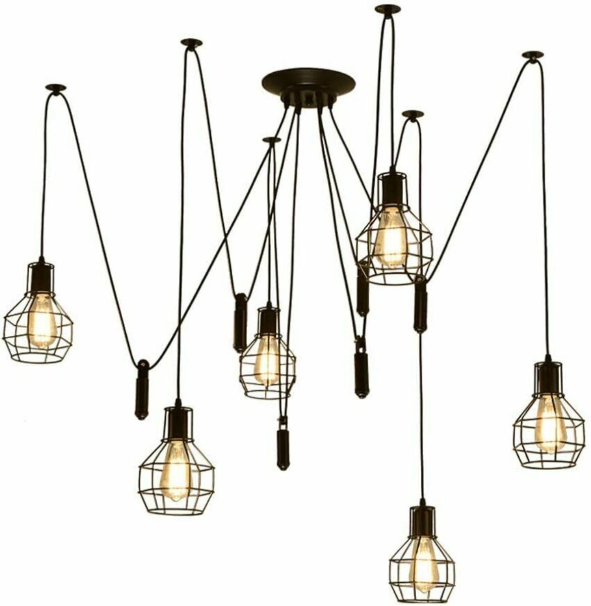 The Vantreath Pendant Chandelier — Spider Cage (6-Light)