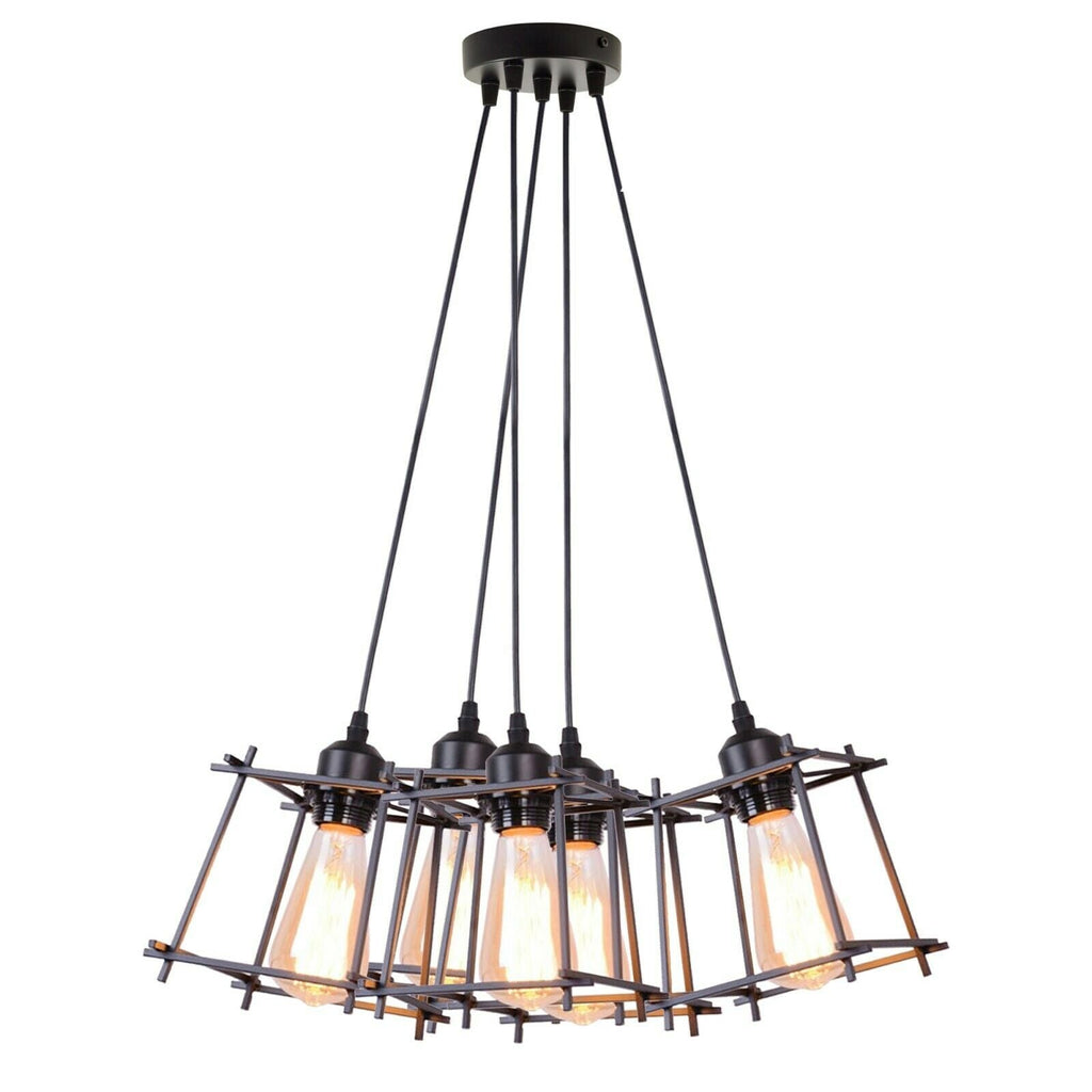 The Cranmore Chandelier — 5-Cage Cluster Pendant