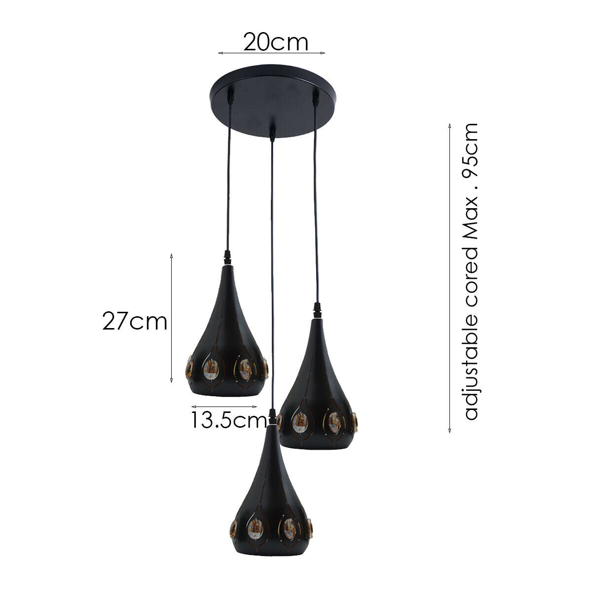 The Bellingham Pendant — Teardrop Cage Light