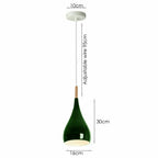 The Fenwick Pendant — Retro Metal Teardrop Light