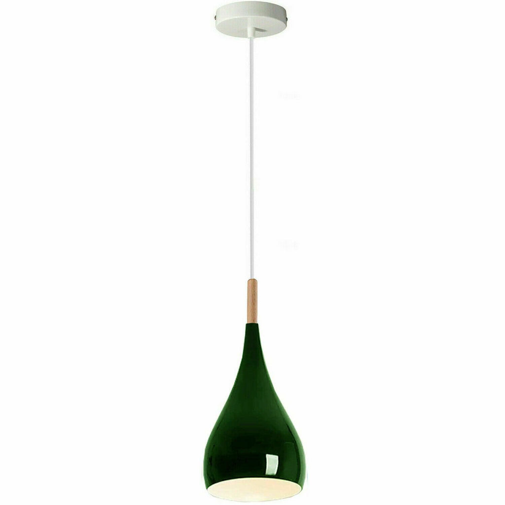 The Fenwick Pendant — Retro Metal Teardrop Light