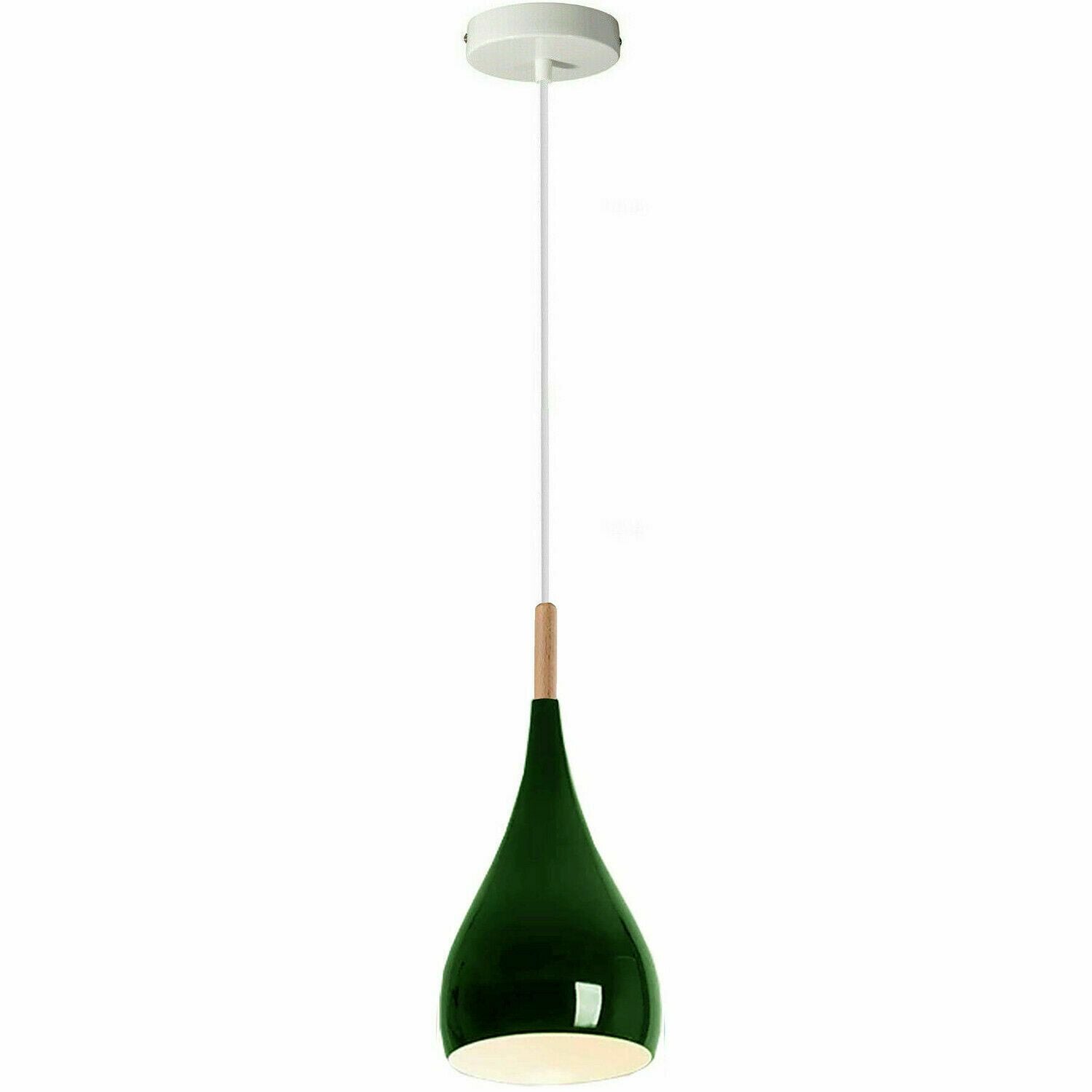 The Fenwick Pendant — Retro Metal Teardrop Light