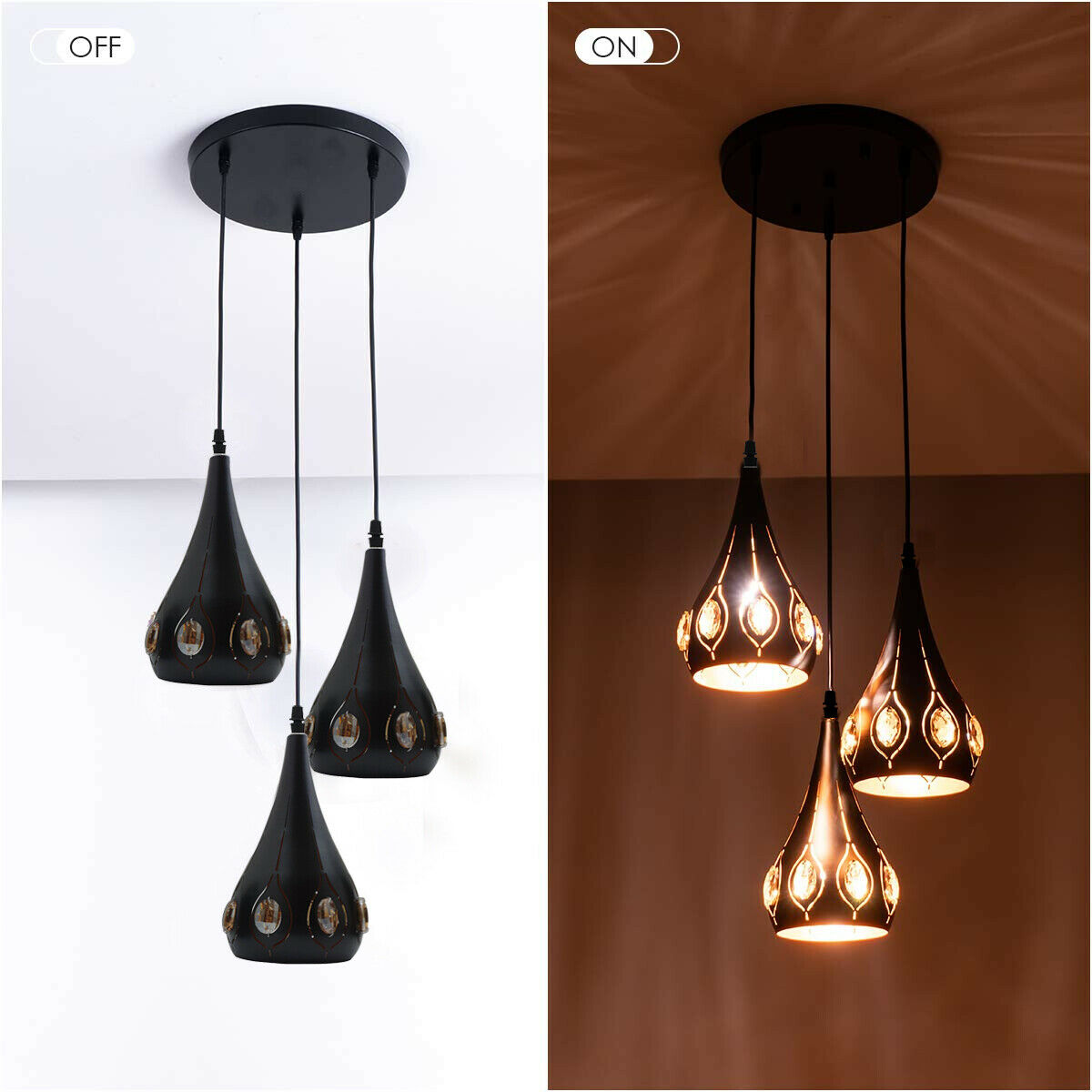 The Bellingham Pendant — Teardrop Cage Light