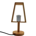 The Millbrook Lamp — Wooden Trapezoid Table Lamp