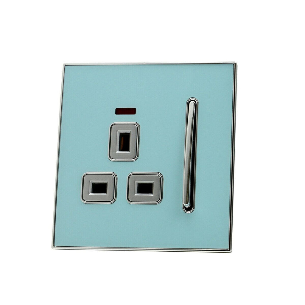 The Azurelle Socket — Glossy Blue, Satin Gold Insert
