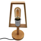 The Millbrook Lamp — Wooden Trapezoid Table Lamp