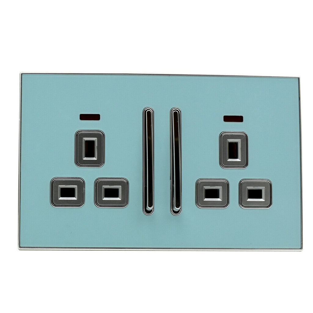 The Azurelle Socket — Glossy Blue, Satin Gold Insert