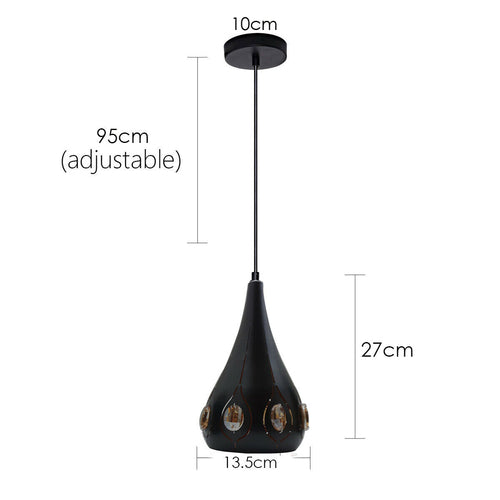 The Bellingham Pendant — Teardrop Cage Light