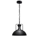 The Blackwell Pendant — Chain-Hung Industrial Dome Light