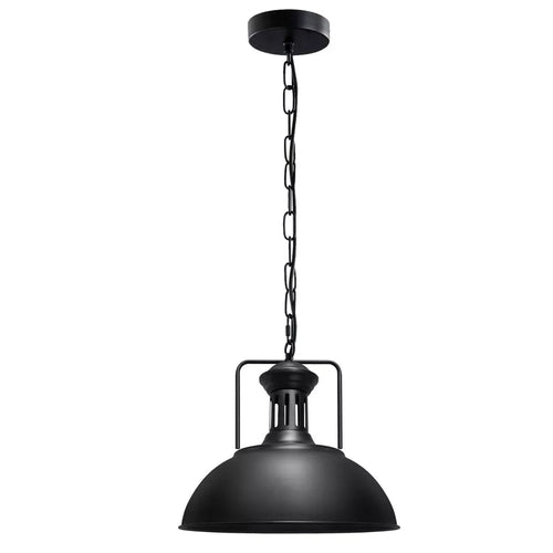 The Blackwell Pendant — Chain-Hung Industrial Dome Light