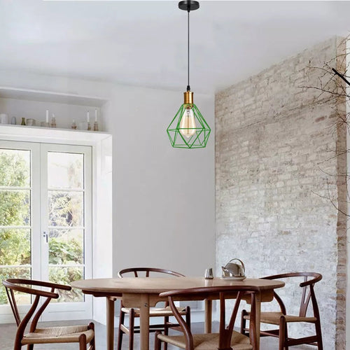 The Prism Pendant — Faceted Cage, Multiple Finishes