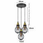 The Ravensbourne Pendant — Black Wire Cage Cluster Ceiling Light