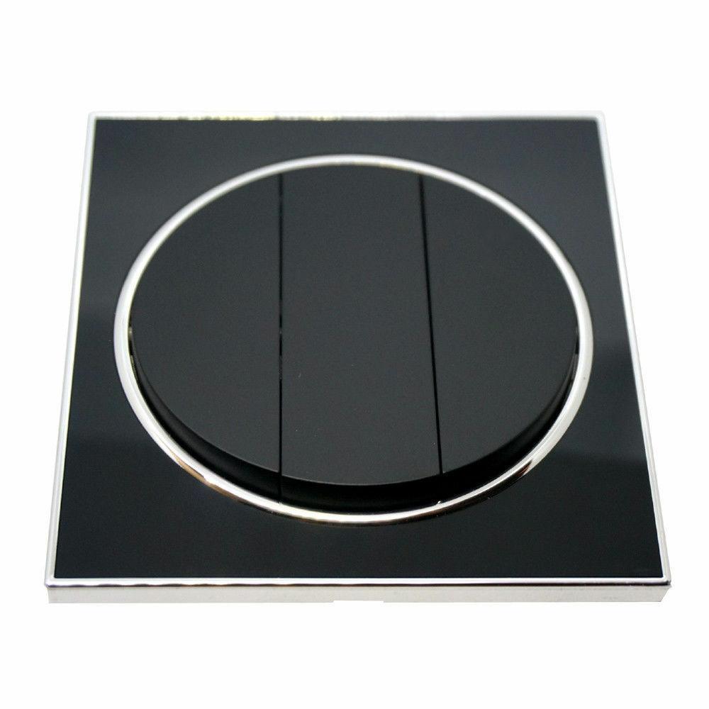 The Obsidian Switch — Black Glass, Round, Triple